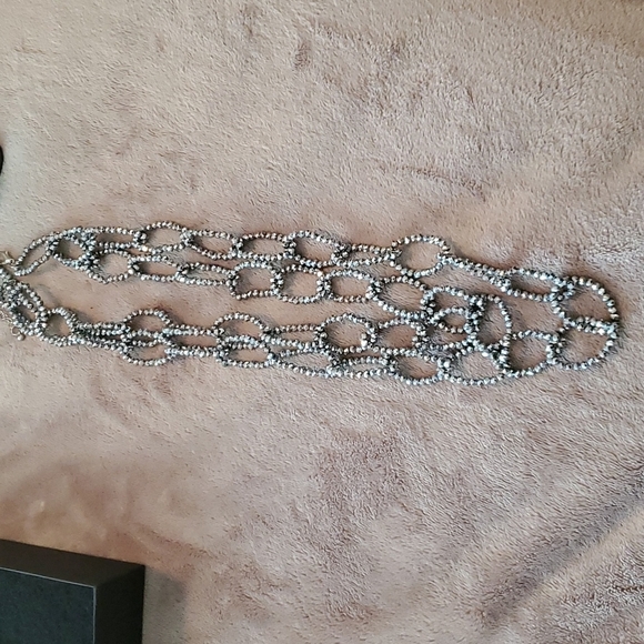 Double 'SPARKLY" beads boho necklace Very Elegant - Picture 2 of 8